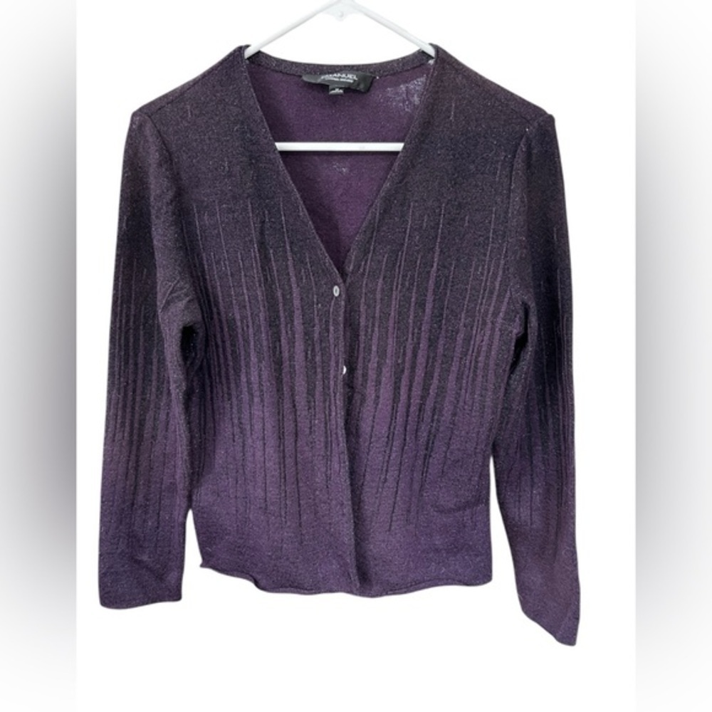 Emanuel Ungaro Vintage Deep Purple Cardigan